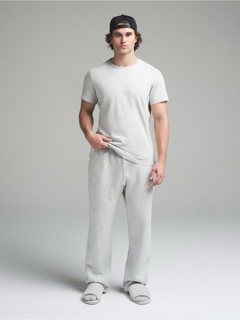 Skims Cotton Men’s Classic T-Shirt, Limited Edition Light Heather Grey, XL